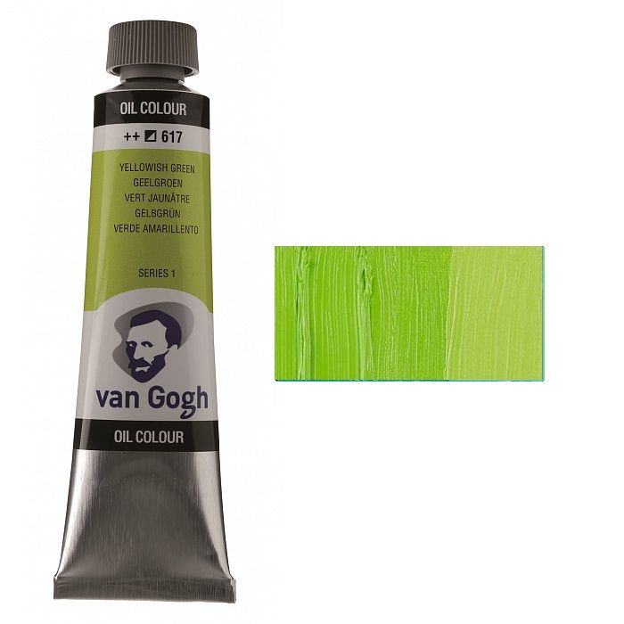 Фарба олійна Van Gogh 40мл|ЖОВТУВАТО-ЗЕЛЕНА (617)