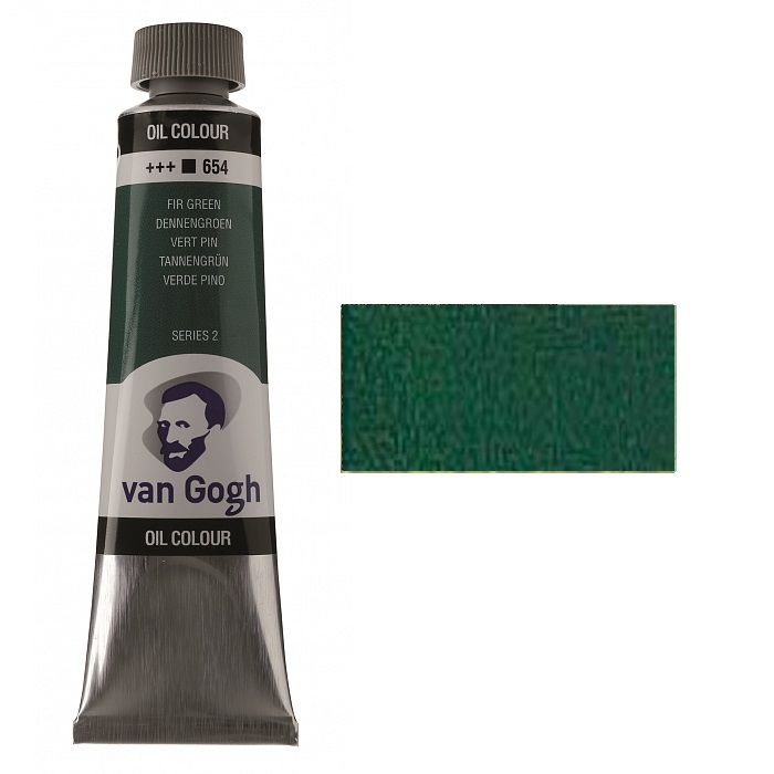 Фарба олійна Van Gogh 40мл|ЗЕЛЕНИЙ ПИХТОВИЙ (654)
