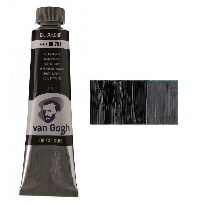 Фарба олійна Van Gogh 40мл|ЧОРНА СЛОНОВА КІСТКА (701)