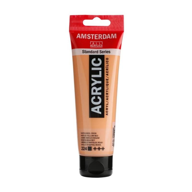 Фарба акрилова Amsterdam 120мл НЕАПОЛИТАНСКАЯ ЖЕЛТ-ЧЕРВОНА (224)