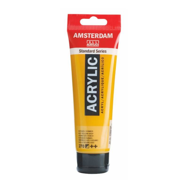 Фарба акрилова Amsterdam 120мл ЖОВТИЙ ТЕМНИЙ (270)