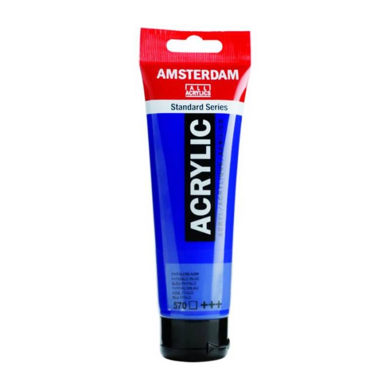 Фарба акрилова Amsterdam 120мл СИНІЙ ФЦ (570)