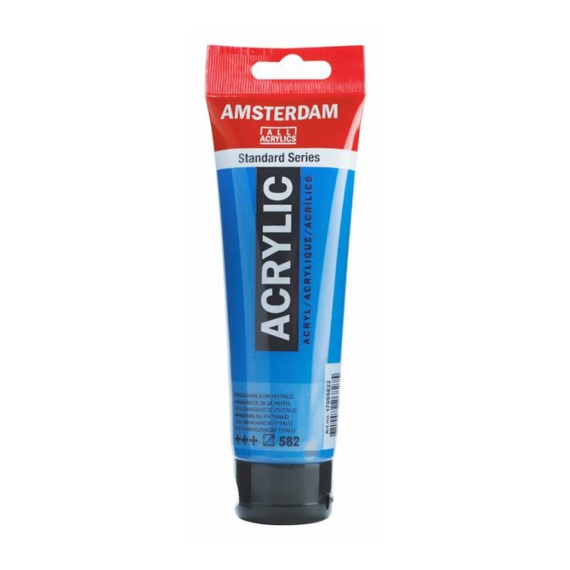 Фарба акрилова Amsterdam 120мл МАРГАНЕЦ ФТАЛОВО-СИНІЙ (582)