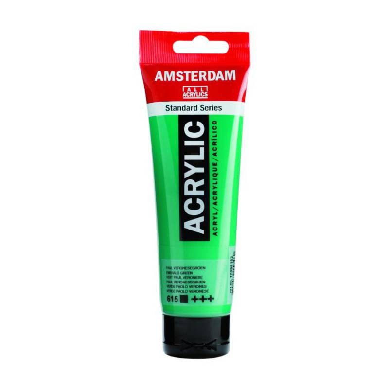 Фарба акрилова Amsterdam 120мл СМАРАГДОВИЙ (615)