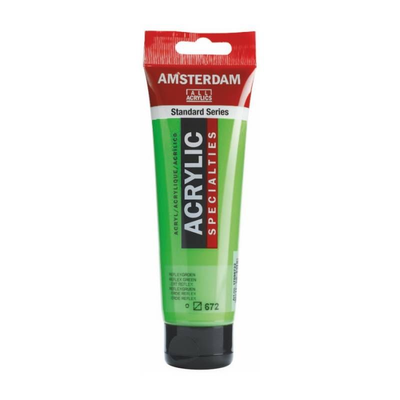 Фарба акрилова Amsterdam 120мл ЗЕЛЕНИЙЗЕРКАЛЬНЫЙ (672)