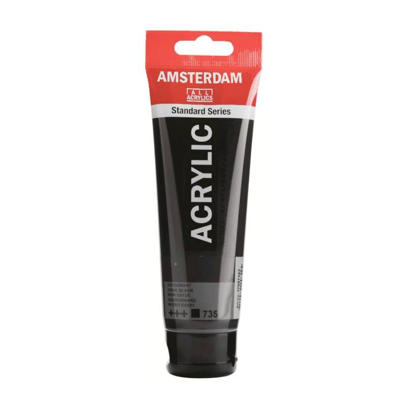 Фарба акрилова Amsterdam 120мл ОКИСЬ ЧОРНА (735)