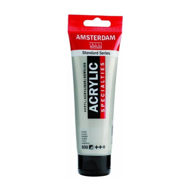 Фарба акрилова Amsterdam 120мл СРІБНИЙ (800)
