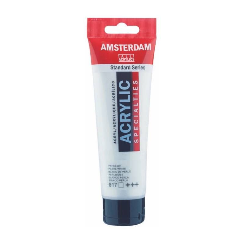 Фарба акрилова Amsterdam 120мл БІЛИЙ ПЕРЛАМУТРОВИЙ (817)