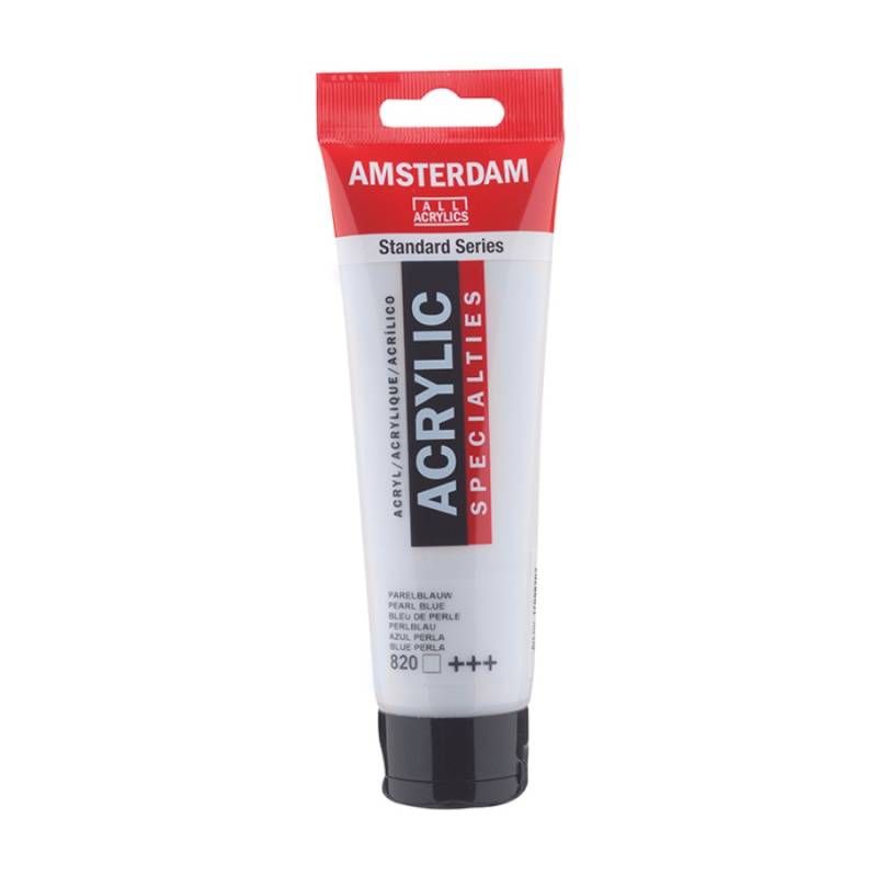 Фарба акрилова Amsterdam 120мл СИНІЙПЕРЛАМУТРОВИЙ (820)