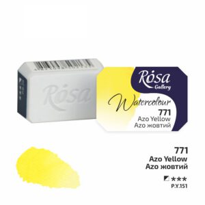Фарба акварельна Rosa Gallery кювета 2,5мл 771 АЗО ЖОВТИЙ
