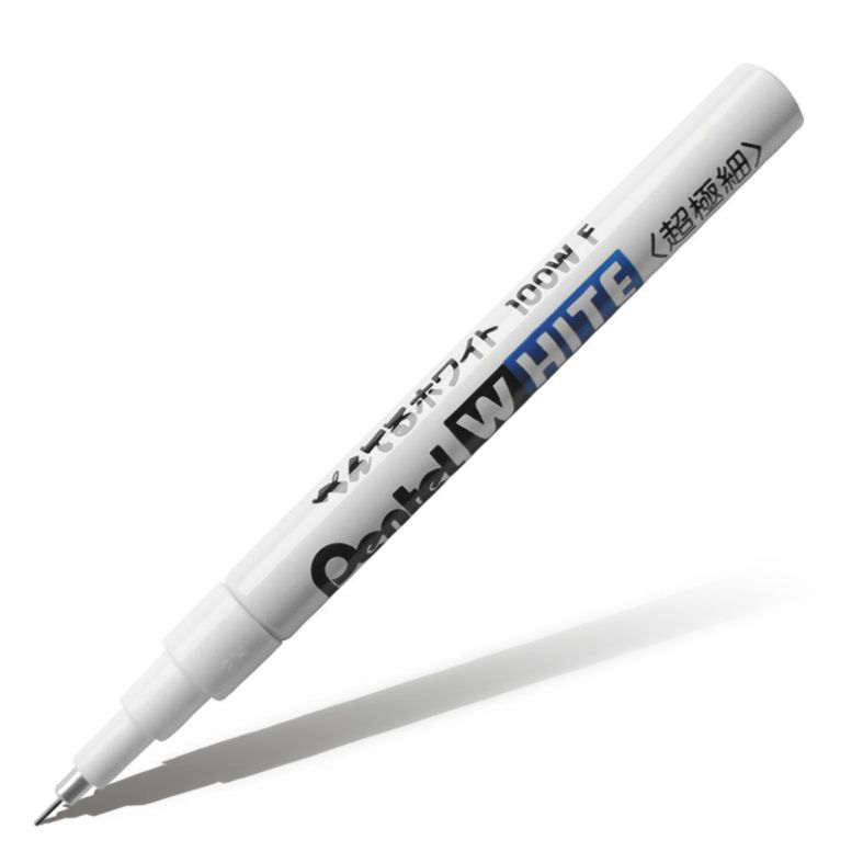 ЗНЯТІ З ВИР-ВА,Маркер лакирующ.покрывной Pentel White наконечн.нерж.сталь 0,58мм БІЛИЙ