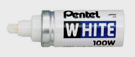 Маркер лакуючий покрывной Pentel White 6.5мм БІЛИЙ