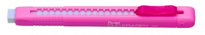 Гумка-олівець висувний прямокутний"Clic Eraser" Pentel корпус РОЖЕВА