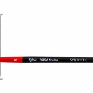 Пензель из синтетики(имитац.колонка) КРУГЛАЯ/ручка коротк.чорна Rosa Studio /111 №0