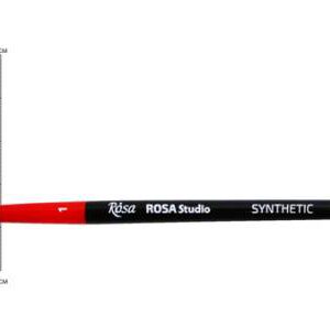 Пензель из синтетики(имитац.колонка) КРУГЛАЯ/ручка коротк.чорна Rosa Studio /111 №1