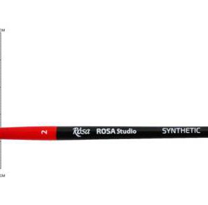 Пензель из синтетики(имитац.колонка) КРУГЛАЯ/ручка коротк.чорна Rosa Studio /111 №2