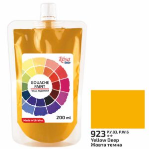 Гуаш худож."Rosa Studio" 200мл ЖОВТА ТЕМНА