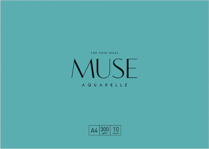 ЗНЯТІ З ВИР-ВА, Папка д/акв.300гр 100% цел. Muse 10арк.А4