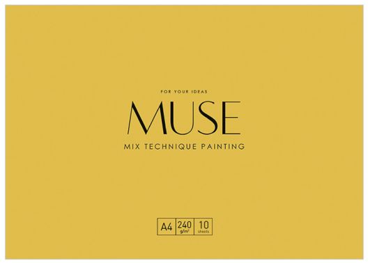 ЗНЯТІ З ВИР-ВА, Папка д/малювання 240гр Mix Technique Muse 10арк.А4
