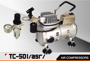 Компрессор SPARMAX SP-TC501(asr) с автомат. откл. (0-5,5bar/18л*мин сопло до 0.35)манометр.регулятор