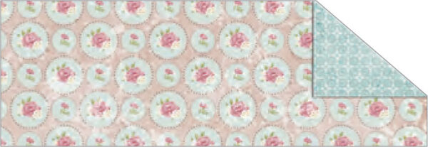 R Картон дизайнерский двусторонний "Shabby Rose” 300г 49,5х68см мотив ЦВЕТЫ