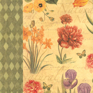 ЗНЯТІ З ВИР-ВА, Папір для Scrapbooking "Воспоминания" 120г 30,5х30,5см мотив 01