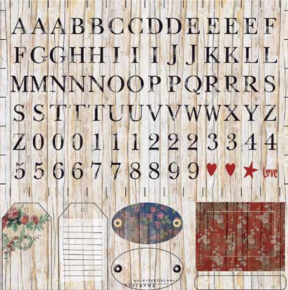 ЗНЯТІ З ВИР-ВА, Папір для Scrapbooking "Воспоминания" 120г 30,5х30,5см мотив104