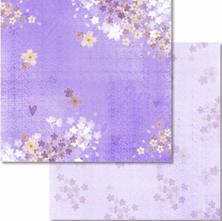 !Папір для Scrapbooking "Премиум" 190г 30,5х30,5см с глиттером мотив 09