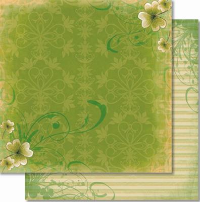 !RR Папір для Scrapbooking "Премиум" 190г 30,5х30,5см с глиттером мотив 20