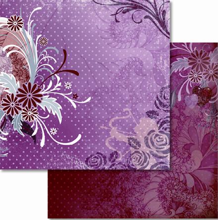 !Папір для Scrapbooking "Премиум" 190г 30,5х30,5см с глиттером мотив 26