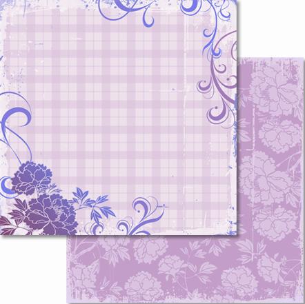 !RR Папір для Scrapbooking "Премиум" 190г 30,5х30,5см с глиттером мотив 27
