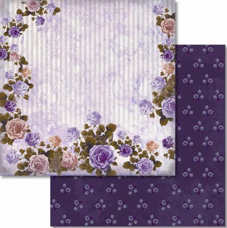 !Папір для Scrapbooking "Премиум" 190г 30,5х30,5см с глиттером мотив 37