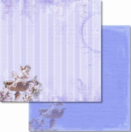!Папір для Scrapbooking "Премиум" 190г 30,5х30,5см с глиттером мотив 38