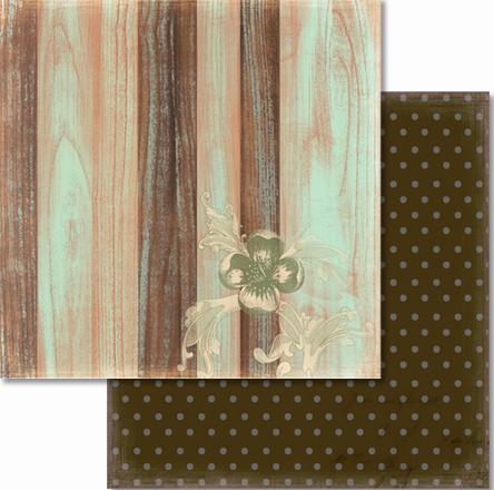 !Папір для Scrapbooking "Премиум" 190г 30,5х30,5см с глиттером мотив 45
