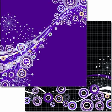 !RR Папір для Scrapbooking "Премиум" 190г 30,5х30,5см с глиттером мотив 57