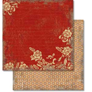 !Папір для Scrapbooking "Ностальгия" 190г 30,5х30,5см мотив 42