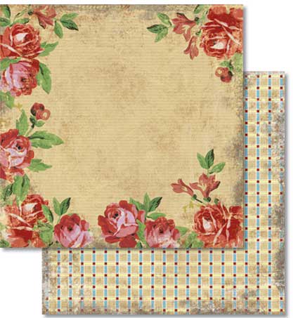 !Папір для Scrapbooking "Ностальгия" 190г 30,5х30,5см мотив 45