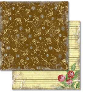 !RR Папір для Scrapbooking "Ностальгия" 190г 30,5х30,5см мотив 49