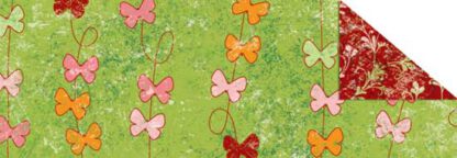 R Калька|"Парадис" 115г 20х30см(21х30см) ЗЕЛЕНИЙ мотив БАБОЧКИ