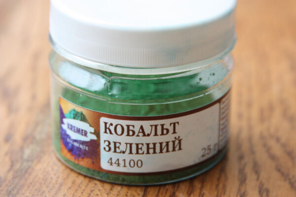 Пігмент тонкотертий 25г КОБАЛЬТ ЗЕЛЕНИЙ