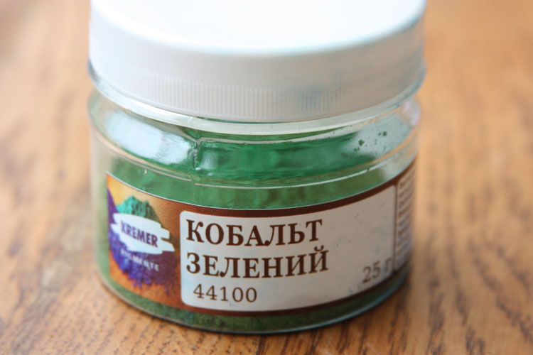 Пігмент тонкотертий 25г КОБАЛЬТ ЗЕЛЕНИЙ