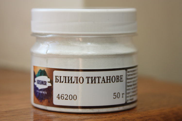 Пігмент тонкотертий 50г БІЛИЛА ТИТАНОВІ