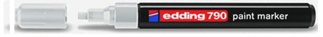 *Маркер лакуючий кругл.наконечн.Paint"Edding-790 d2-3мм СРІБНИЙ