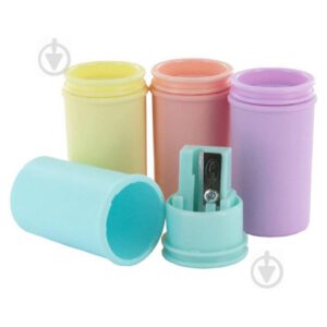 ЗНЯТІ З ВИР-ВА, Точилка пласт.одинарна з контейнером "1870 Mini" Kum ПАСТЕЛЬНІ КОЛЬОРИ