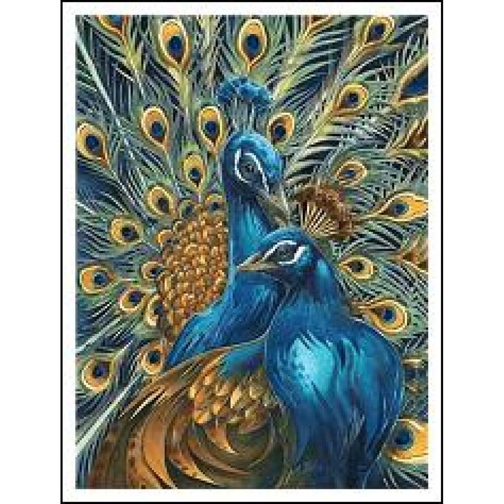 !ЗНЯТІ З ВИР-ВА, Нет скидок 30х40см Н-р живопис за номерами "Павлін"(полотно/підр.+акрил.фарби.+пенз