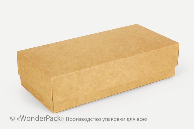 Коробка картонна порожня (з 2-х частин) "Пенал" № М0008-о22 200х95х50мм КРАФТ