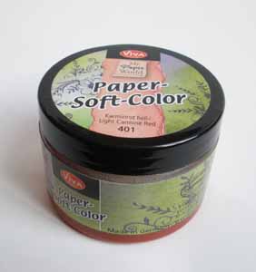 ЗНЯТІ З ВИР-ВА,Paper-Soft-Color 75мл КАРМІНОВИЙ ЧЕРВОНИЙ СВІТЛИЙ