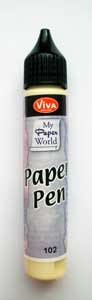 !ЗНЯТІ З ВИР-ВА,Paper-Pen для СКРАПБУКИНГА 25мл КРЕМОВЫЙ