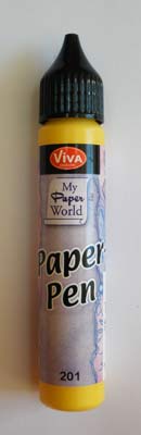ЗНЯТІ З ВИР-ВА,Paper-Pen для СКРАПБУКИНГА 25мл СОЛНЕЧНЫЙ ЖЕЛТЫЙ