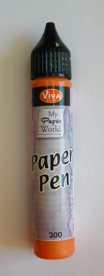 !ЗНЯТІ З ВИР-ВА,Paper-Pen для СКРАПБУКИНГА 25мл ОРАНЖЕВИЙ